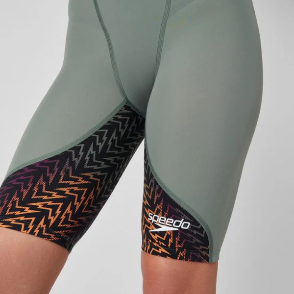 SPEEDO KADIN YARIŞ MAYOSU LZR IGNITE KSKN AF GREEN ORANGE 8-13437H819