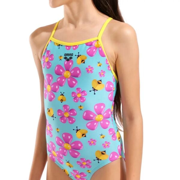 ARENA KIZ ÇOCUK YÜZÜCÜ MAYOSU G ARENA SPRING SWIMSUIT LIGHTDROP BACK 010751830