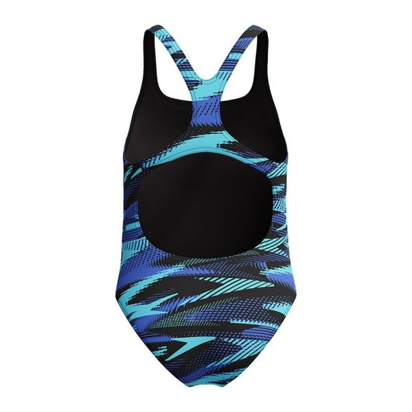 SPEEDO KIZ ÇOCUK YÜZÜCÜ MAYOSU HYPERBOOM ALV MDLT JF BLUE 8-00372818291