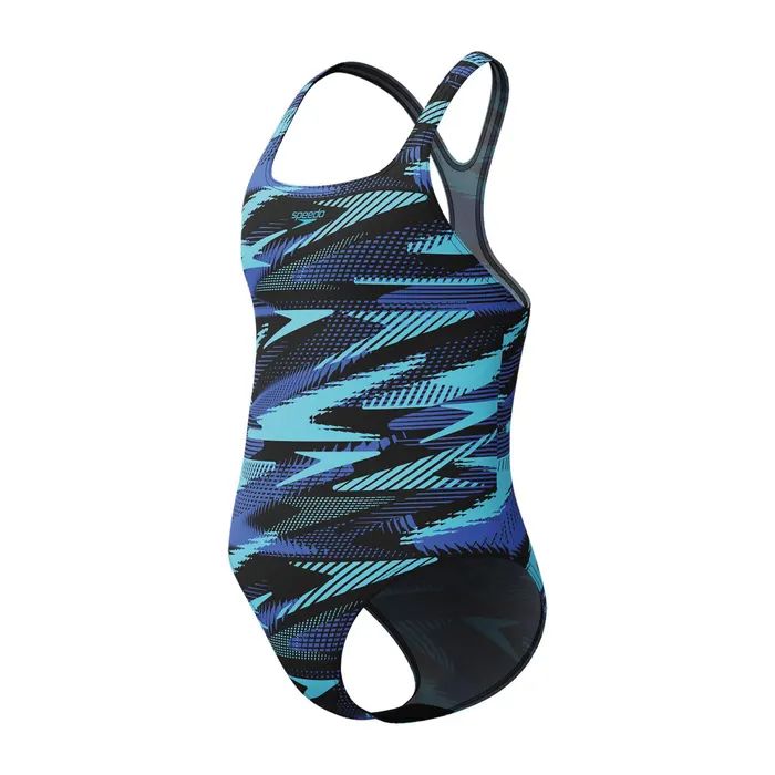 SPEEDO KIZ ÇOCUK YÜZÜCÜ MAYOSU HYPERBOOM ALV MDLT JF BLUE 8-00372818291