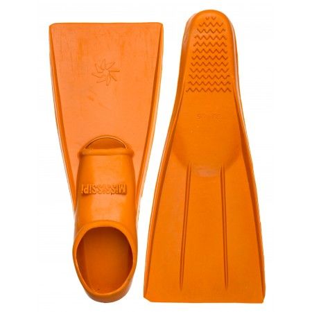 Missisipi Yüzücü Ayak Paleti - Yüzme Paleti Turuncu Kauçuk