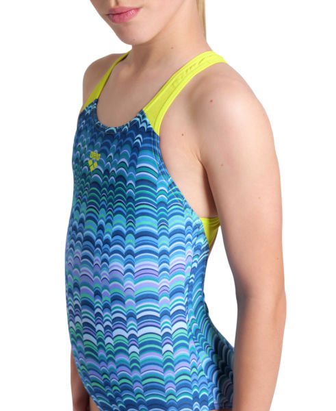 ARENA KIZ ÇOCUK YÜZÜCÜ MAYO GIRL'S ARENA ONDULATION SWIMSUIT SWIM PRO BACK 008168177