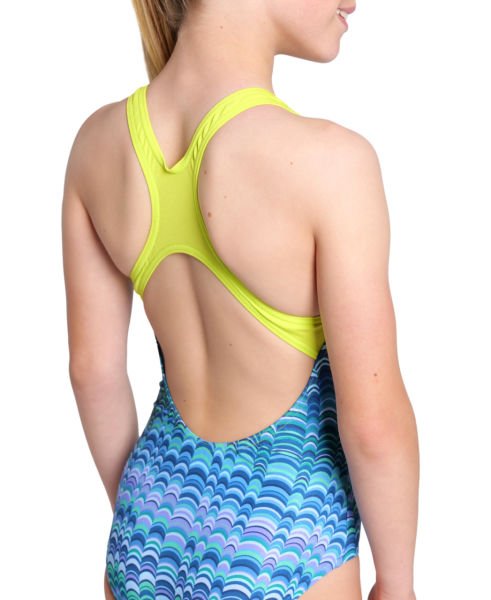 ARENA KIZ ÇOCUK YÜZÜCÜ MAYO GIRL'S ARENA ONDULATION SWIMSUIT SWIM PRO BACK 008168177
