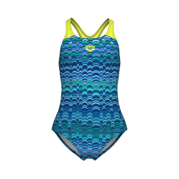 ARENA KIZ ÇOCUK YÜZÜCÜ MAYO GIRL'S ARENA ONDULATION SWIMSUIT SWIM PRO BACK 008168177