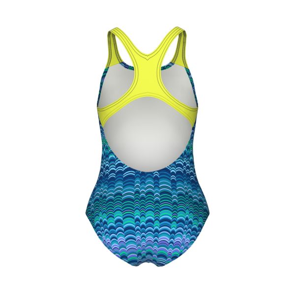 ARENA KIZ ÇOCUK YÜZÜCÜ MAYO GIRL'S ARENA ONDULATION SWIMSUIT SWIM PRO BACK 008168177