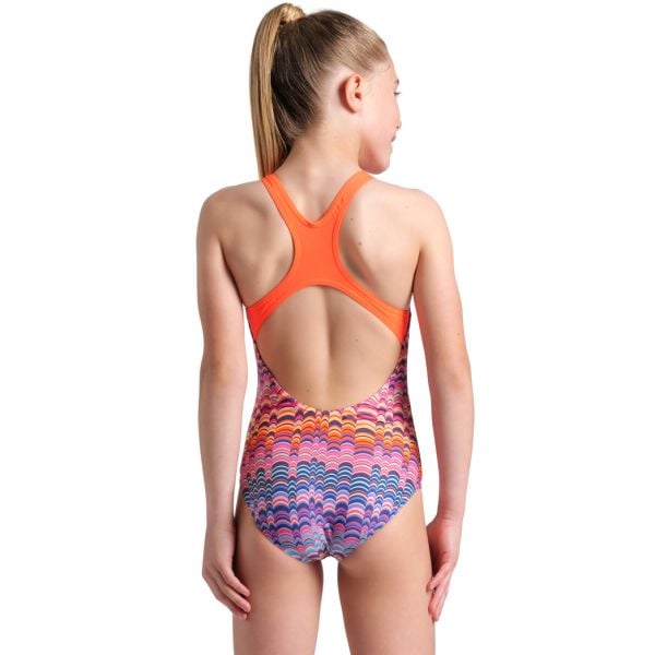 ARENA KIZ ÇOCUK YÜZÜCÜ MAYO GIRL'S ARENA ONDULATION SWIMSUIT SWIM PRO BACK 008168192