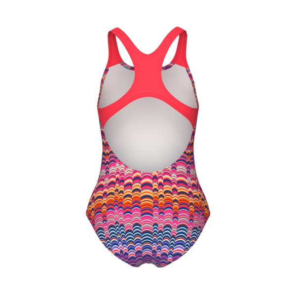 ARENA KIZ ÇOCUK YÜZÜCÜ MAYO GIRL'S ARENA ONDULATION SWIMSUIT SWIM PRO BACK 008168192
