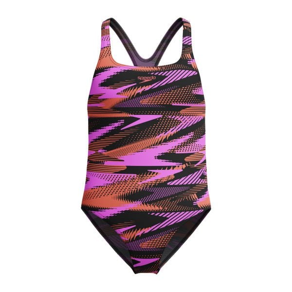 SPEEDO KIZ ÇOCUK YÜZÜCÜ MAYOSU HYPERBOOM ALV MDLT JF PURPLE 8-00372818290