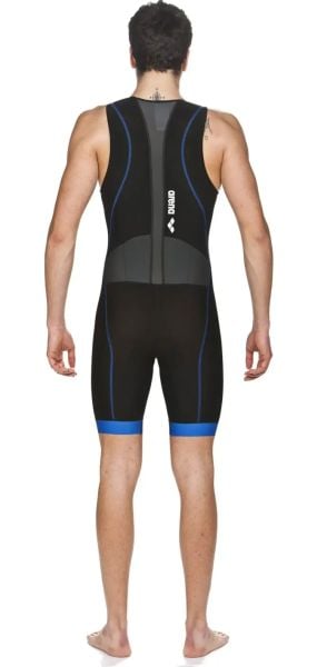 Arena Erkek AçıkSu Openwater Triatlon Yarış Mayo Trisuit ST Front Zip musta 001509508