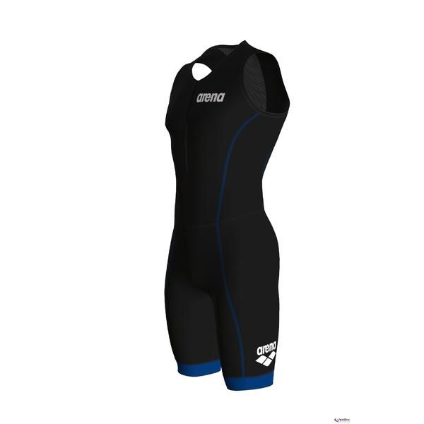 Arena Erkek AçıkSu Openwater Triatlon Yarış Mayo Trisuit ST Front Zip musta 001509508