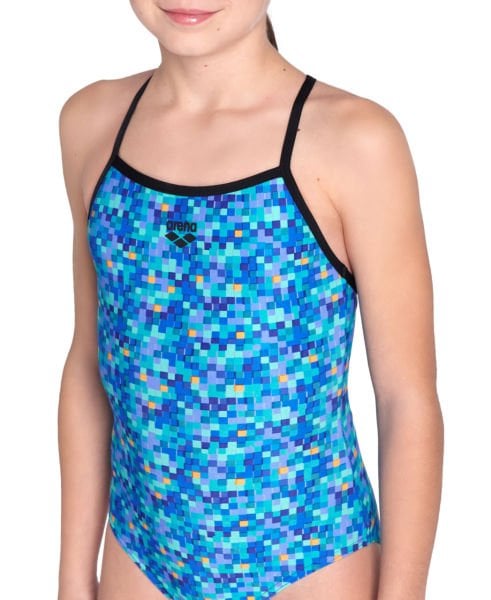 ARENA KIZ ÇOCUK YÜZÜCÜ MAYOSU GIRL'S ARENA POOLTILES SWIMSUIT LIGHTDRO 007223580