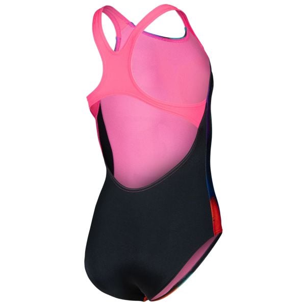 ARENA KIZ ÇOCUK YÜZÜCÜ MAYOSU GIRL'S ARENA SPRAY PAINT SWIMSUIT SWIM PRO BACK 010286590