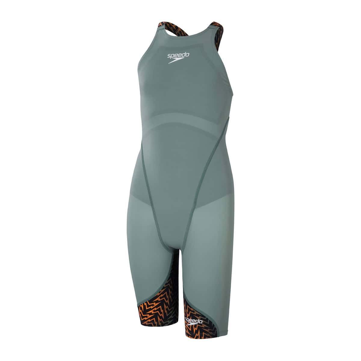 SPEEDO KIZ ÇOCUK YARIŞ MAYOSU LZR IGNITE KSKN JF GREEN BLACK 8-13439H819