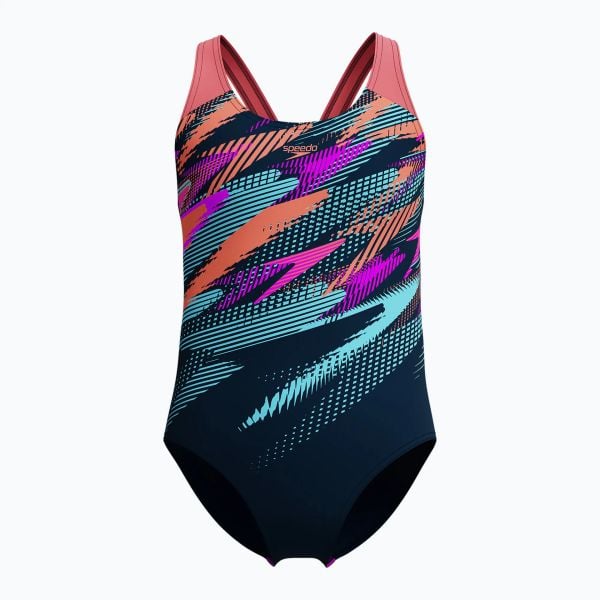 SPEEDO KIZ ÇOCUK YÜZÜCÜ MAYOSU DIGI PLMT SPBK JF BLUE 8-00262518192
