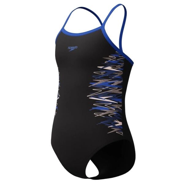 SPEEDO KIZ ÇOCUK YÜZÜCÜ MAYOSU PLMT TSRP MSCLBCK JF BLK BLU 8-003749002