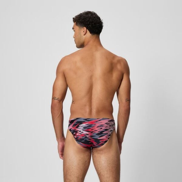 Speedo Erkek Slip Mayo HYPERBOOM PRINT BRF AM BLK RED 8-A000255003