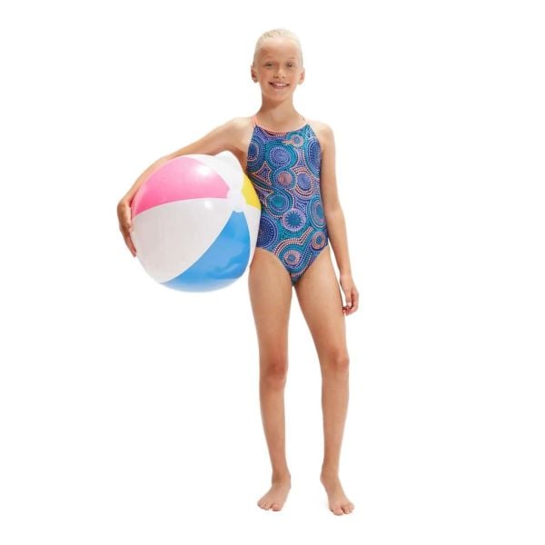 SPEEDO KIZ ÇOCUK YÜZÜCÜ MAYOSU ALO PT TWNSTRP JF BLUE/PURPLE 8-00313615212 YZM