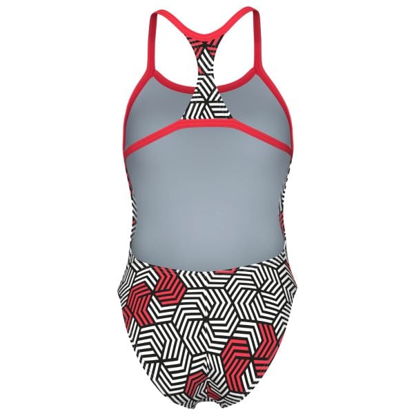 ARENA BAYAN YÜZÜCÜ MAYOSU WOMEN'S ARENA GEOMETRY SWIMSUIT SWIM BOOSTER BACK 010178540