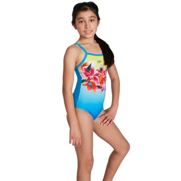 SPEEDO KIZ ÇOCUK YÜZÜCÜ MAYOSU PLMT TSRP MSBK JF BLUE/YELLOW 8-09533H111 YZM