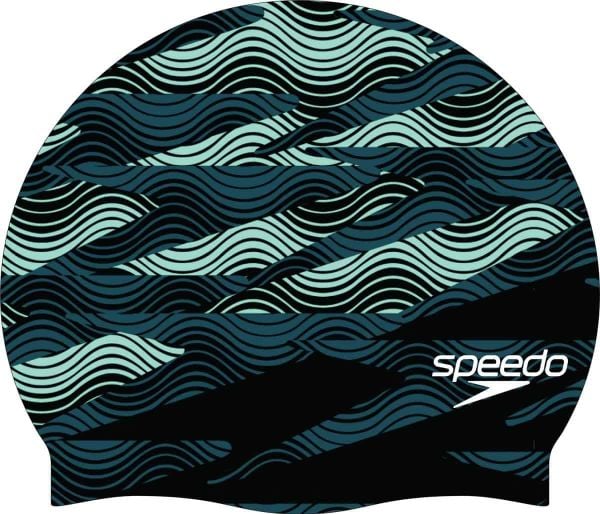SPEEDO SİLİKON UNISEX YÜZÜCÜ BONESİ SLOGAN PRT CAP AU GREEN 8-0838516009