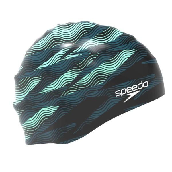 SPEEDO SİLİKON UNISEX YÜZÜCÜ BONESİ SLOGAN PRT CAP AU GREEN 8-0838516009