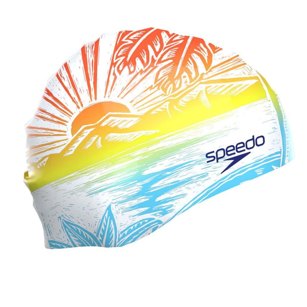 SPEEDO SİLİKON UNISEX YÜZÜCÜ BONESİ SLOGAN PRT CAP AU ORANGE 8-0838517394