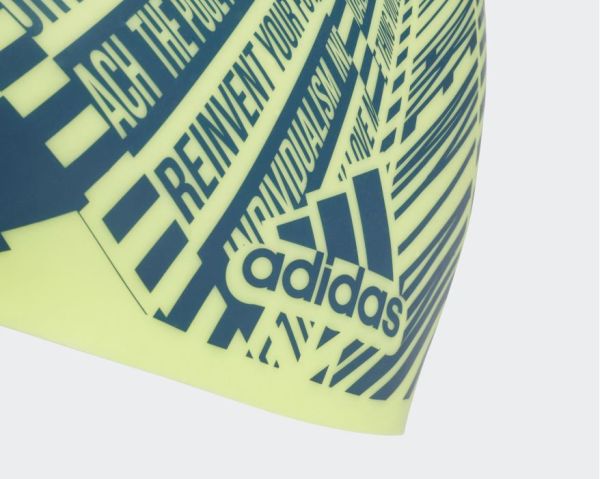 Adidas Desenli Silikon Yüzücü Bonesi Dq1736