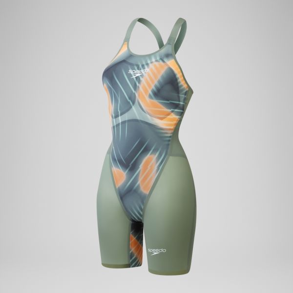 SPEEDO KADIN YARIŞ MAYOSU LZR VALOR 2.0 OPBK KSKN AF GREEN ORANGE 8-15859H786