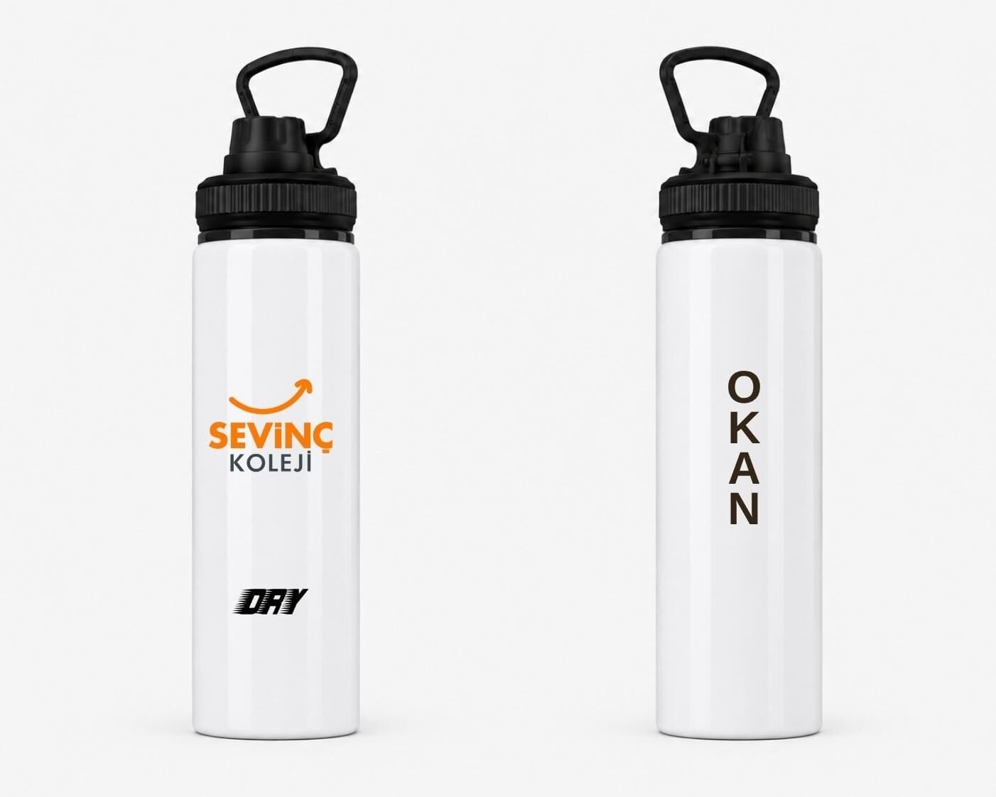 Sevinç Okulları Logolu Matara 800 ml (Yeni Logo)