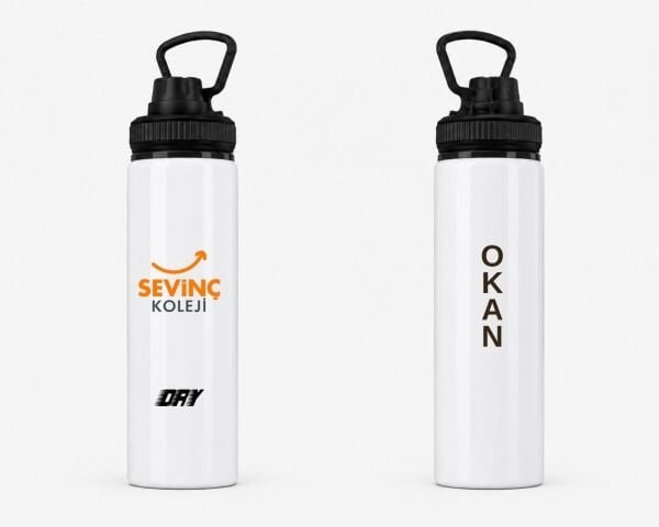 Sevinç Okulları Logolu Matara 800 ml (Yeni Logo)